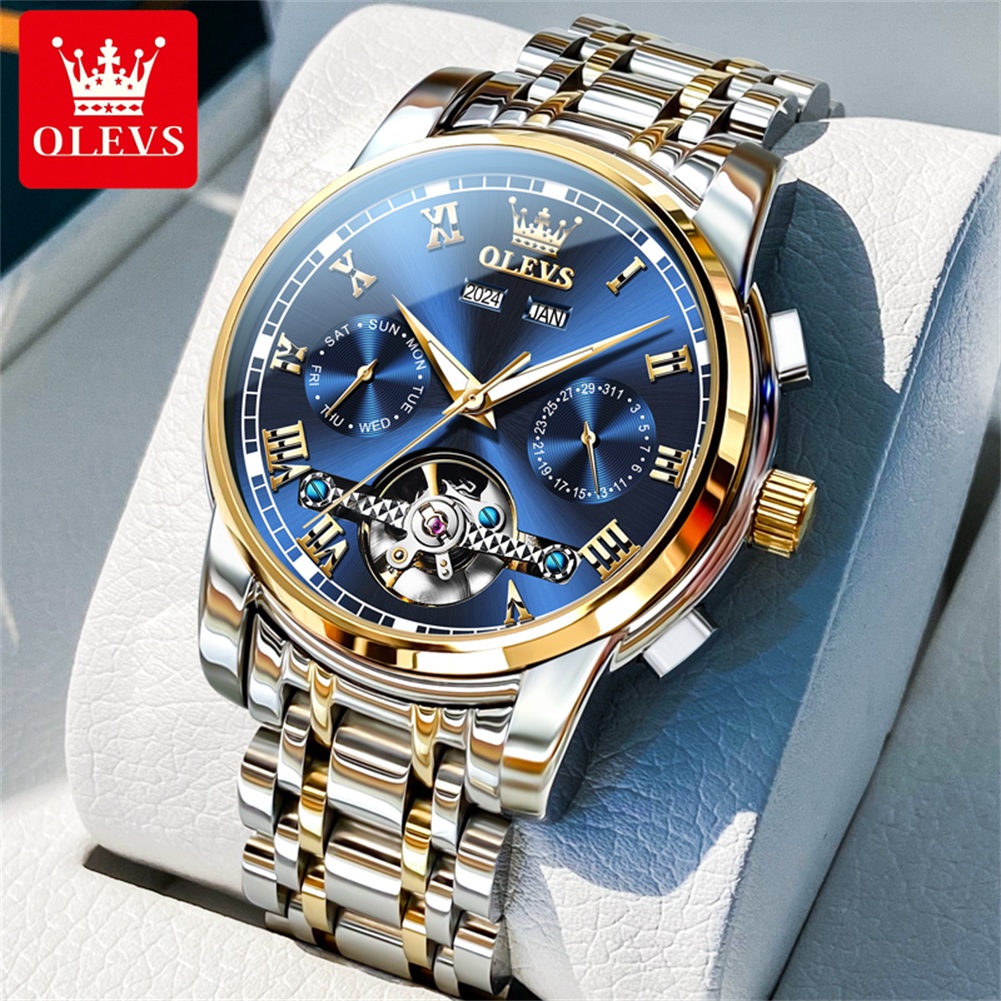 Automatic Watch Winder - OLEVS 6607 Automatic Men's Watches Top