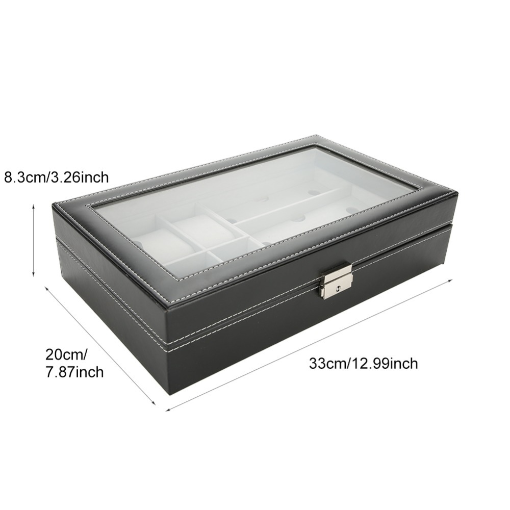 Jewelry Eyewear Watches & Accessories - High Grade PU Leather Storage Box