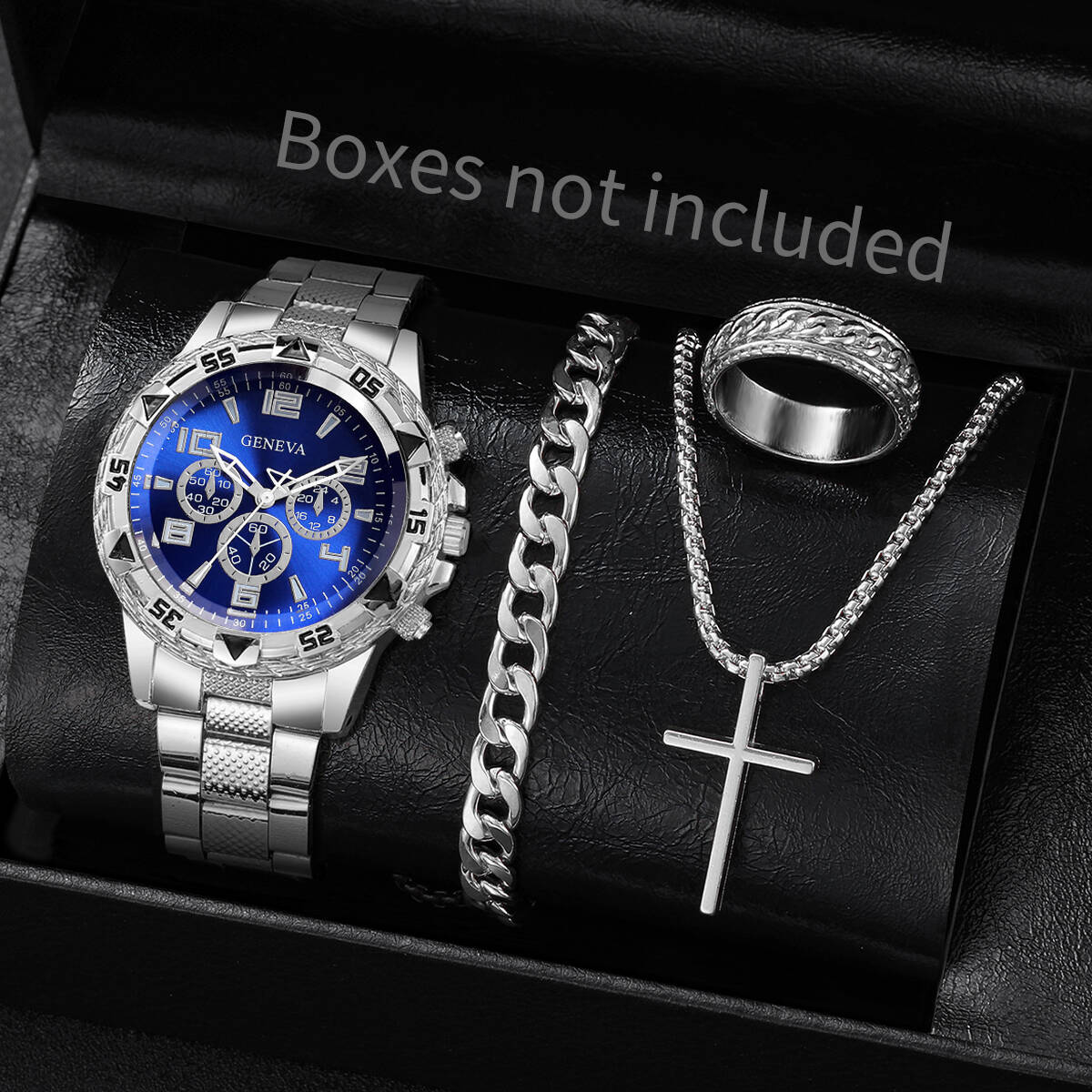 Jewelry Watches Men - 4PCS/Set Fashion Men Business Watches Luxury