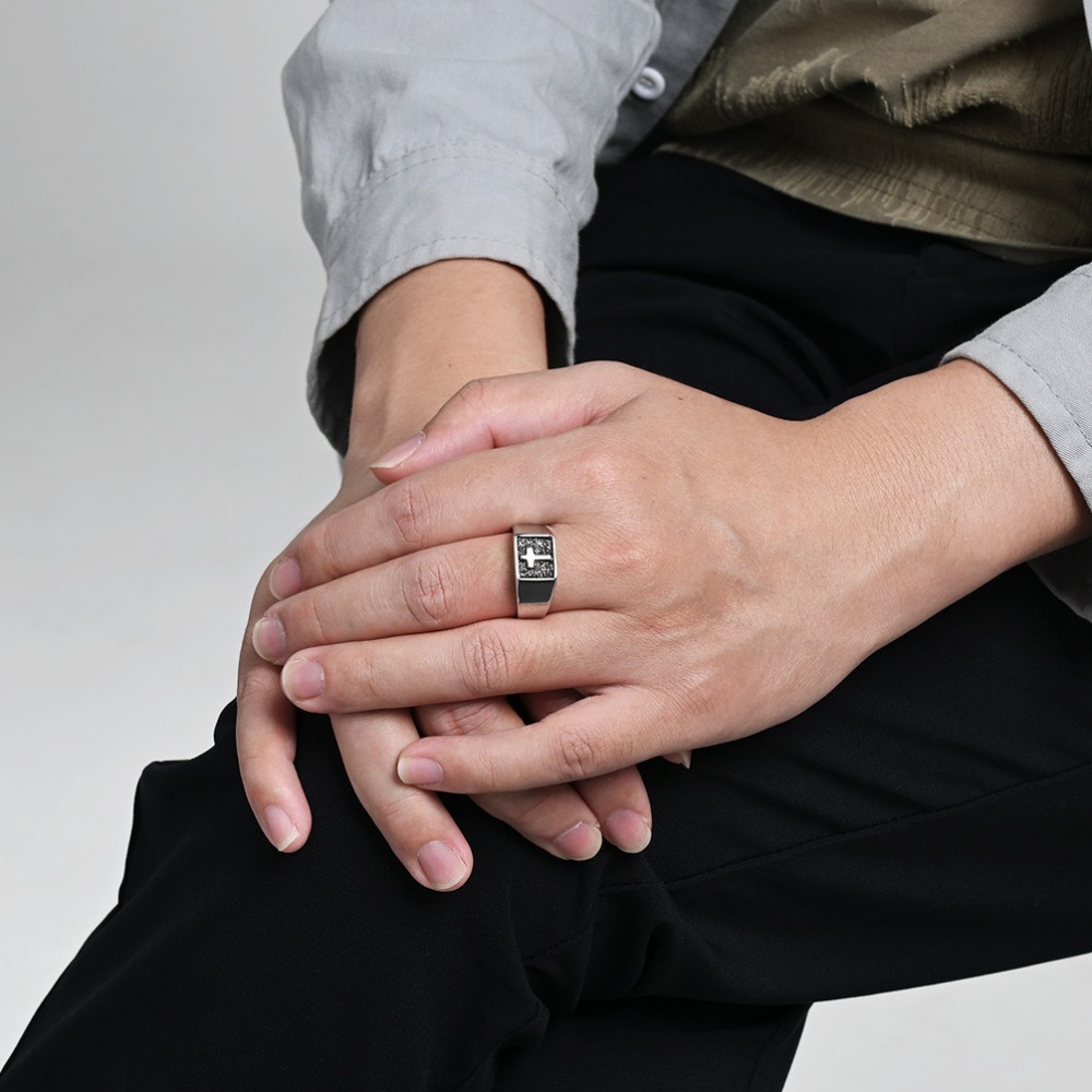 Somen Vintage Stainless Steel  - Mens Signet Ring recension och pris
