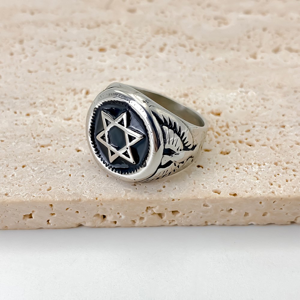 Vintage Star of David Ring for - Mens Signet Ring recension och pris