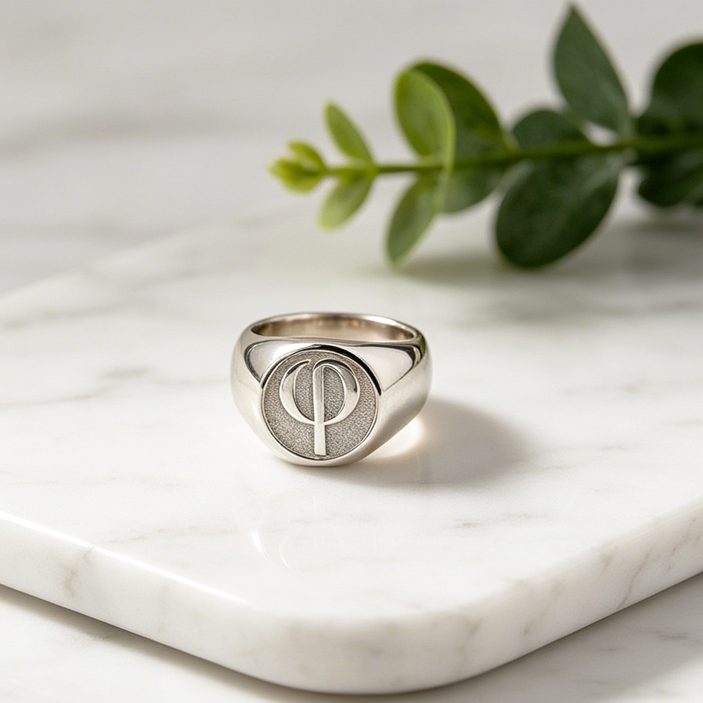 15mm Customized Signet Men Rin - Mens Signet Ring recension och pris