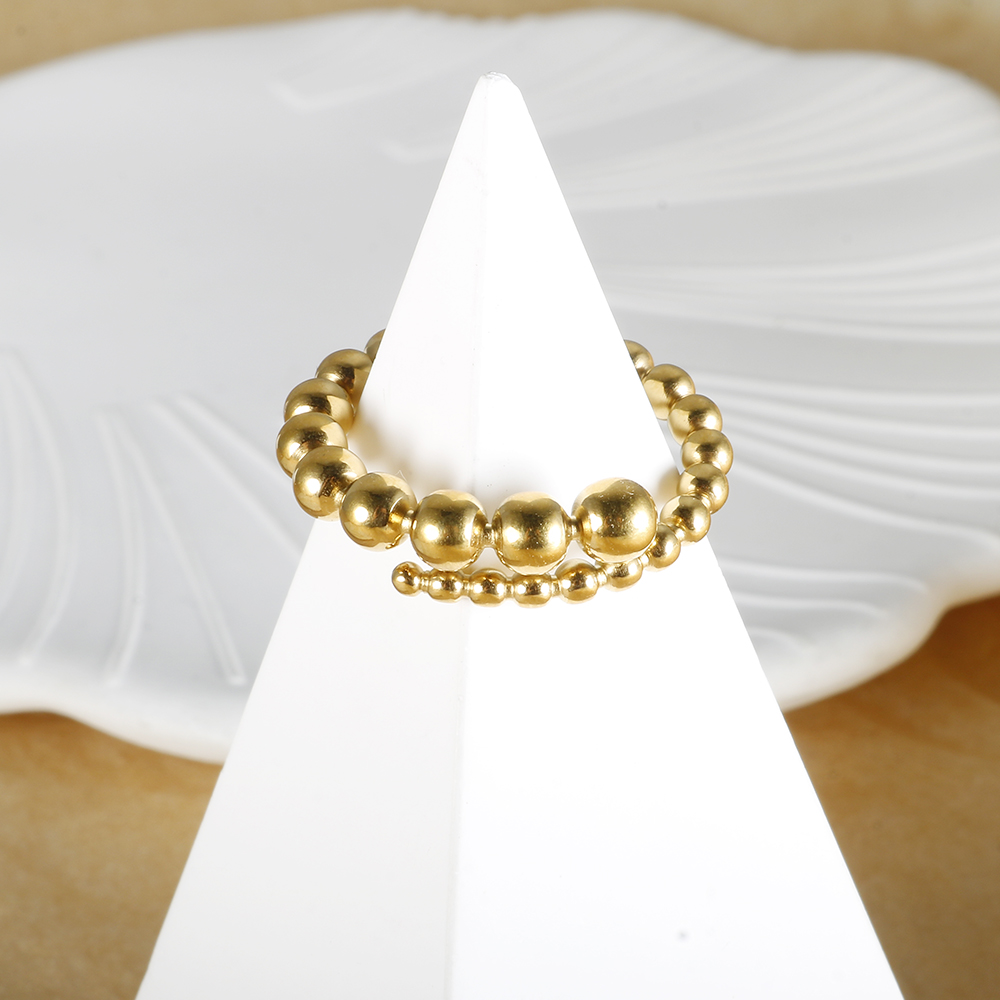 Dainty Stainless Steel Beads S - Minimalist Ring Stackable recension och pris