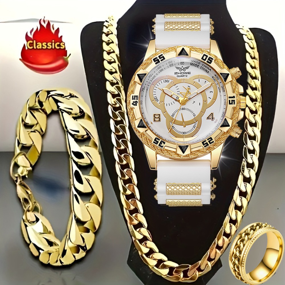 4‑Piece Luxury Men’s Watch and - Mystery Jewelry Jar Watches recension och pris