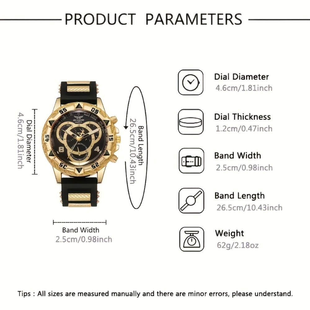 4‑Piece Luxury Men’s Watch and - Mystery Jewelry Jar Watches recension och pris