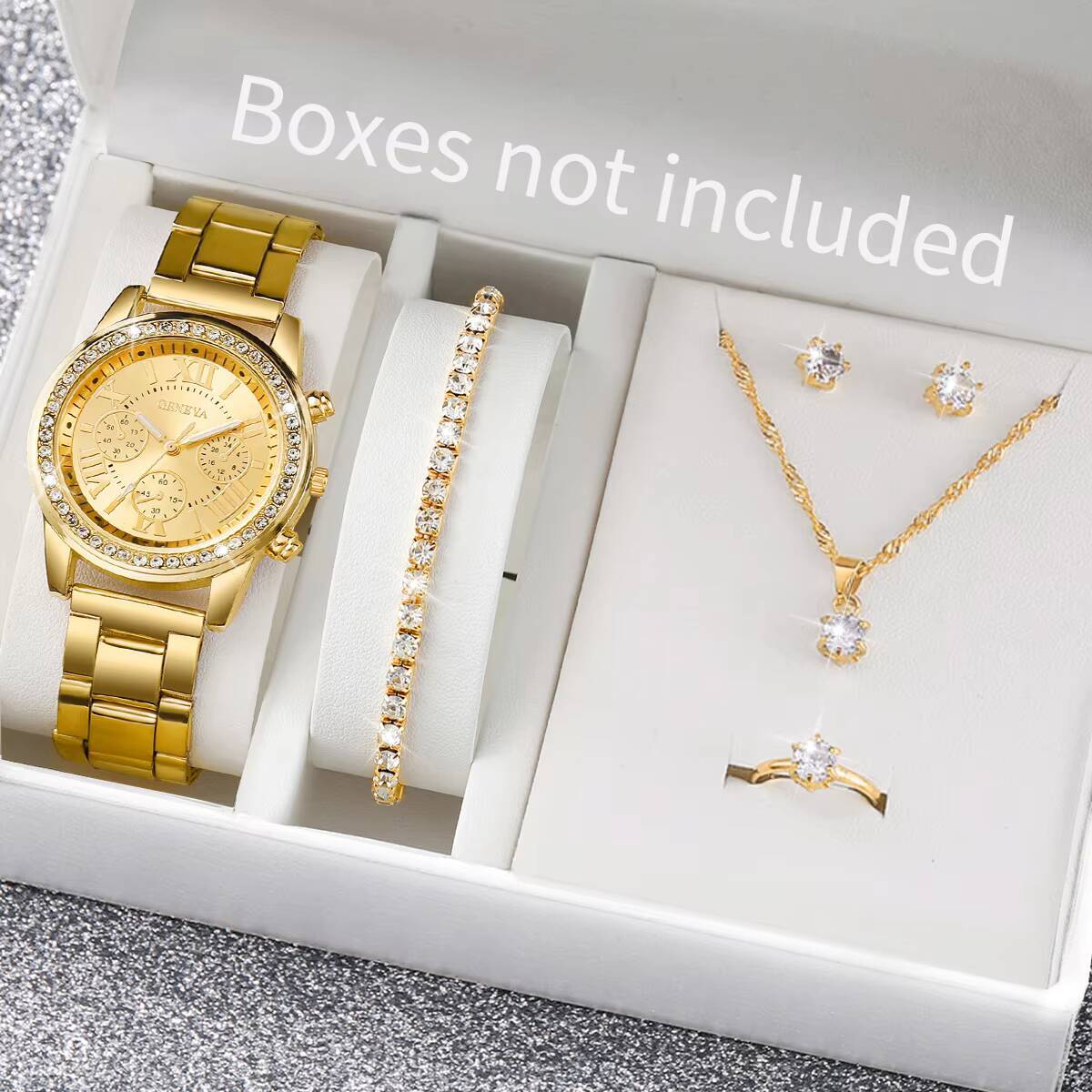 6PCS/Set Fashion Rhinestone Wo - Mystery Jewelry Jar Watches recension och pris
