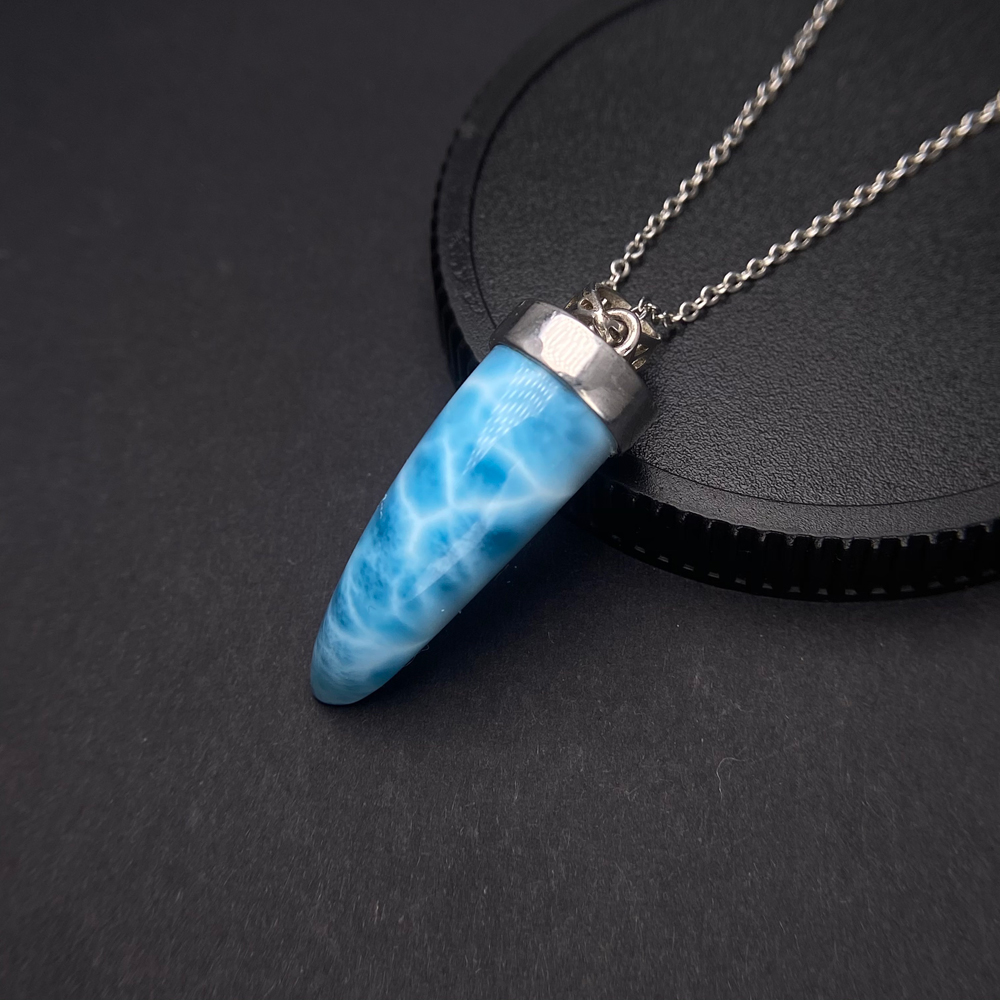 Trendy Natural Blue Larimar Pe - Wolf Jewelry & Watches Tampa Reviews recension och pris
