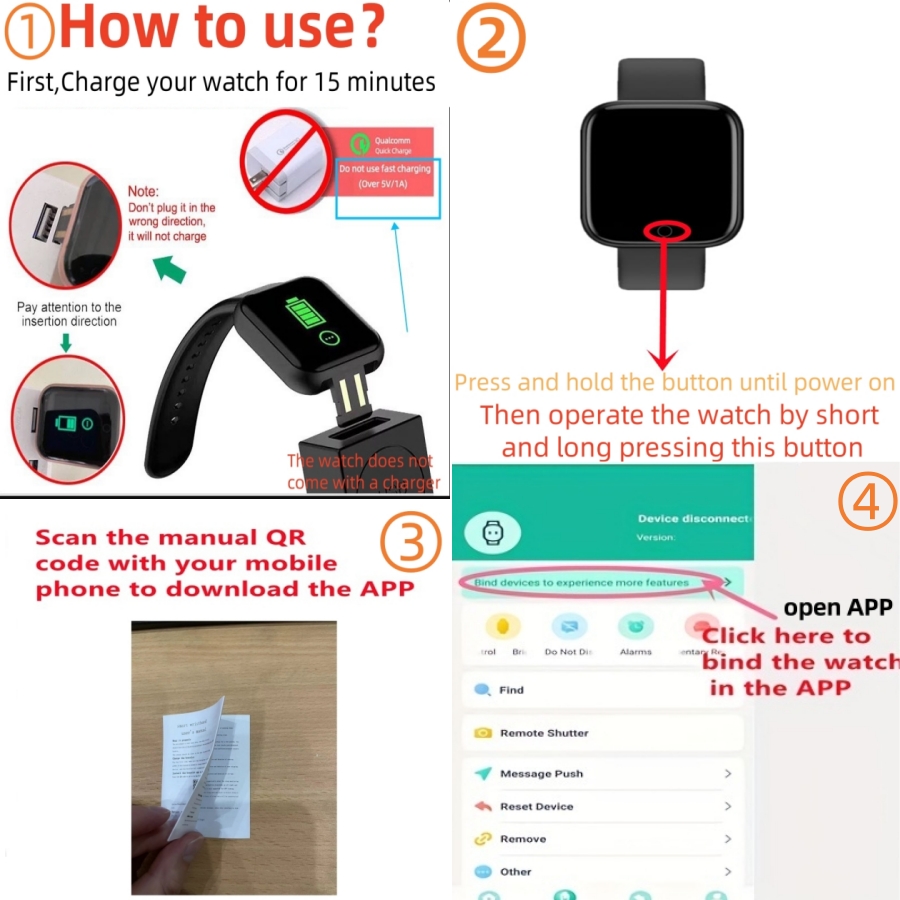Sport Smartwatch Fitness Brace - Jewelry Smart Watches recension och pris