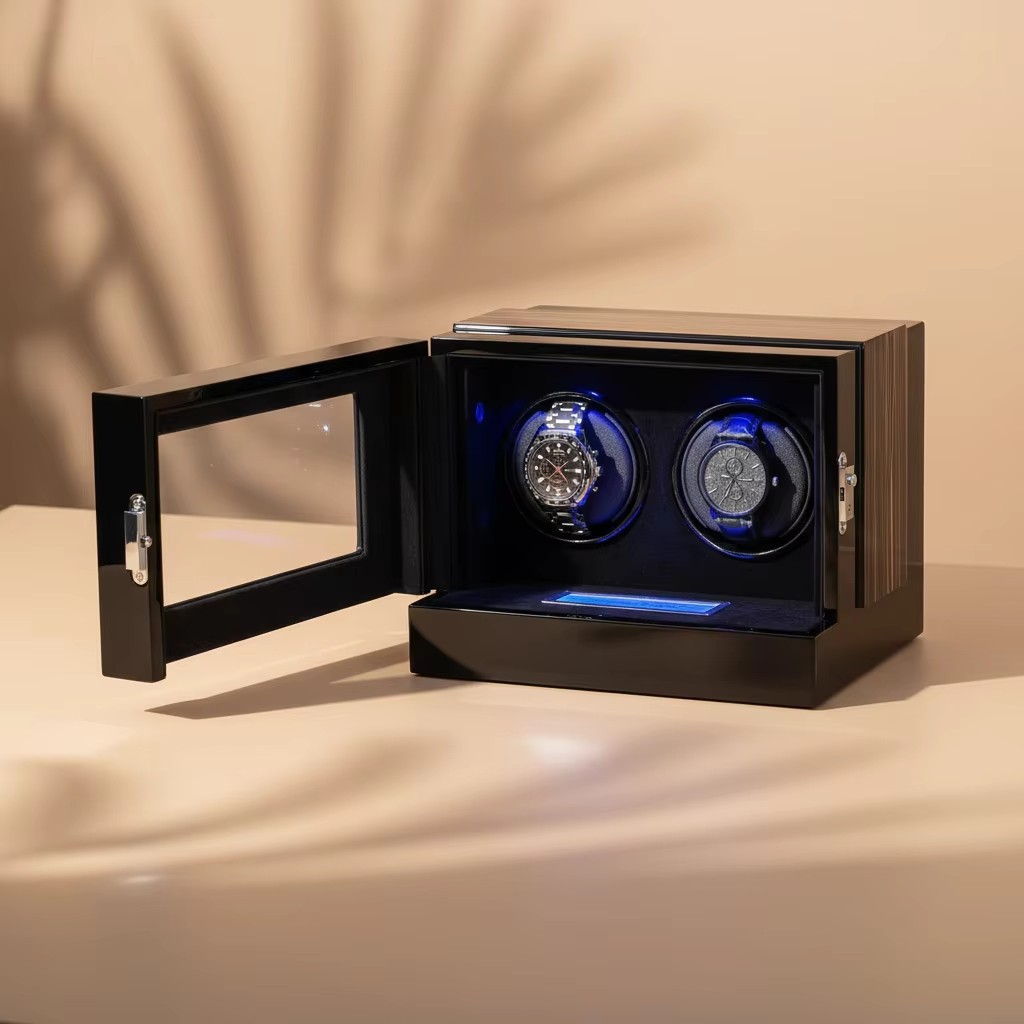 2 Slots Protective Luxury Watc - Automatic Watch Winder recension och pris