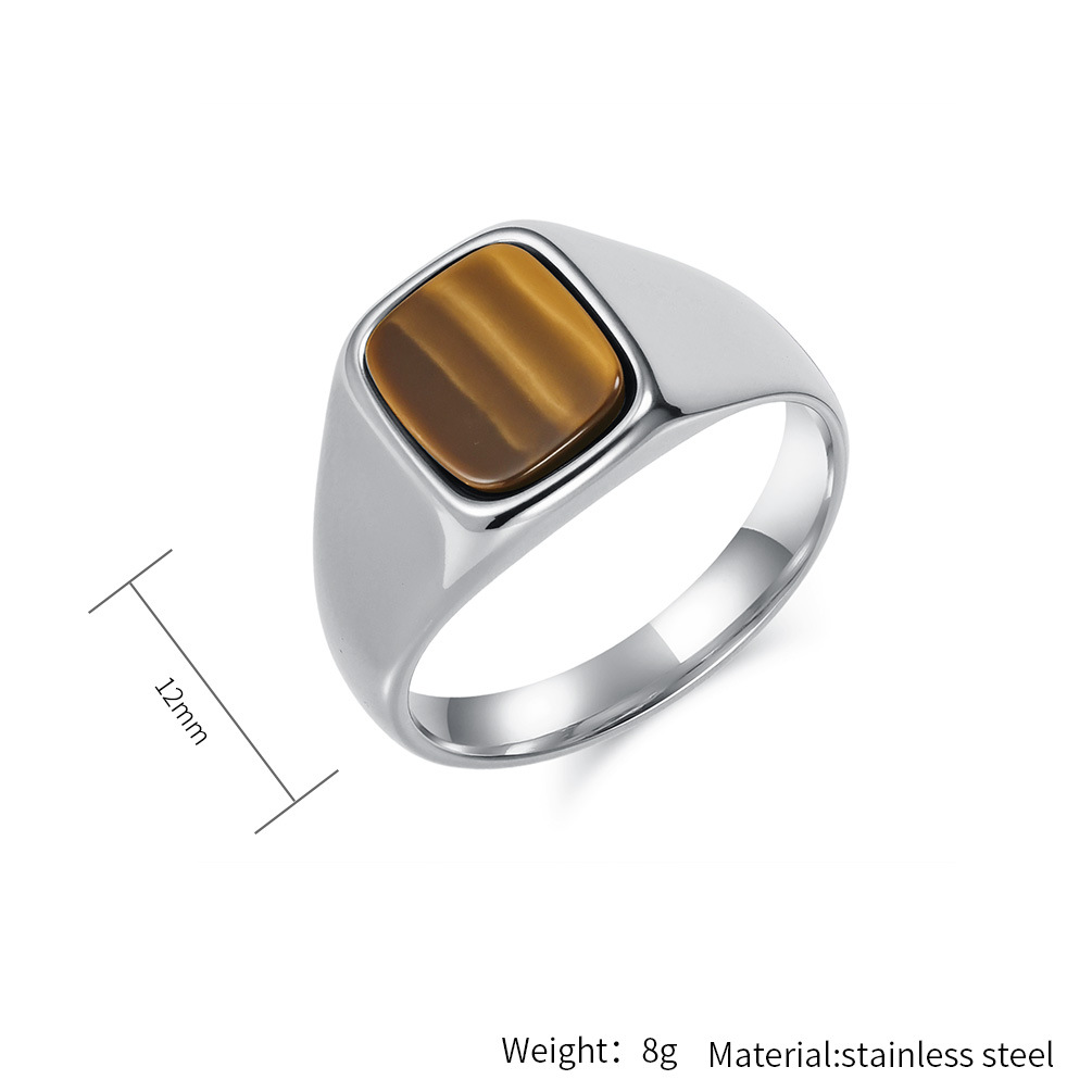 New Fashion Vintage Stainless  - Mens Signet Ring recension och pris