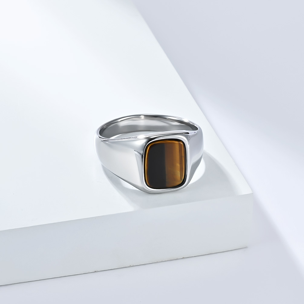 New Fashion Vintage Stainless  - Mens Signet Ring recension och pris