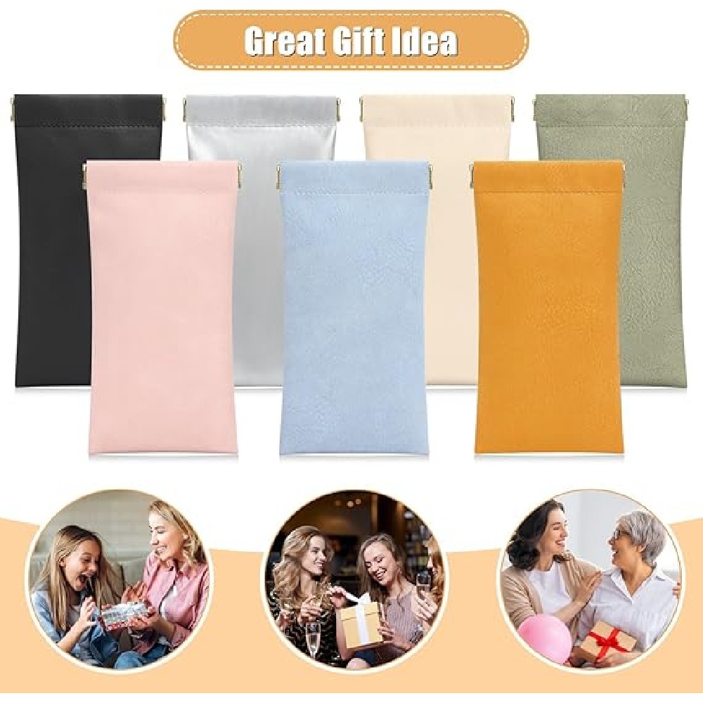 3 Pack PU Leather Storage Pouc - Jewelry Eyewear Watches & Accessories recension och pris