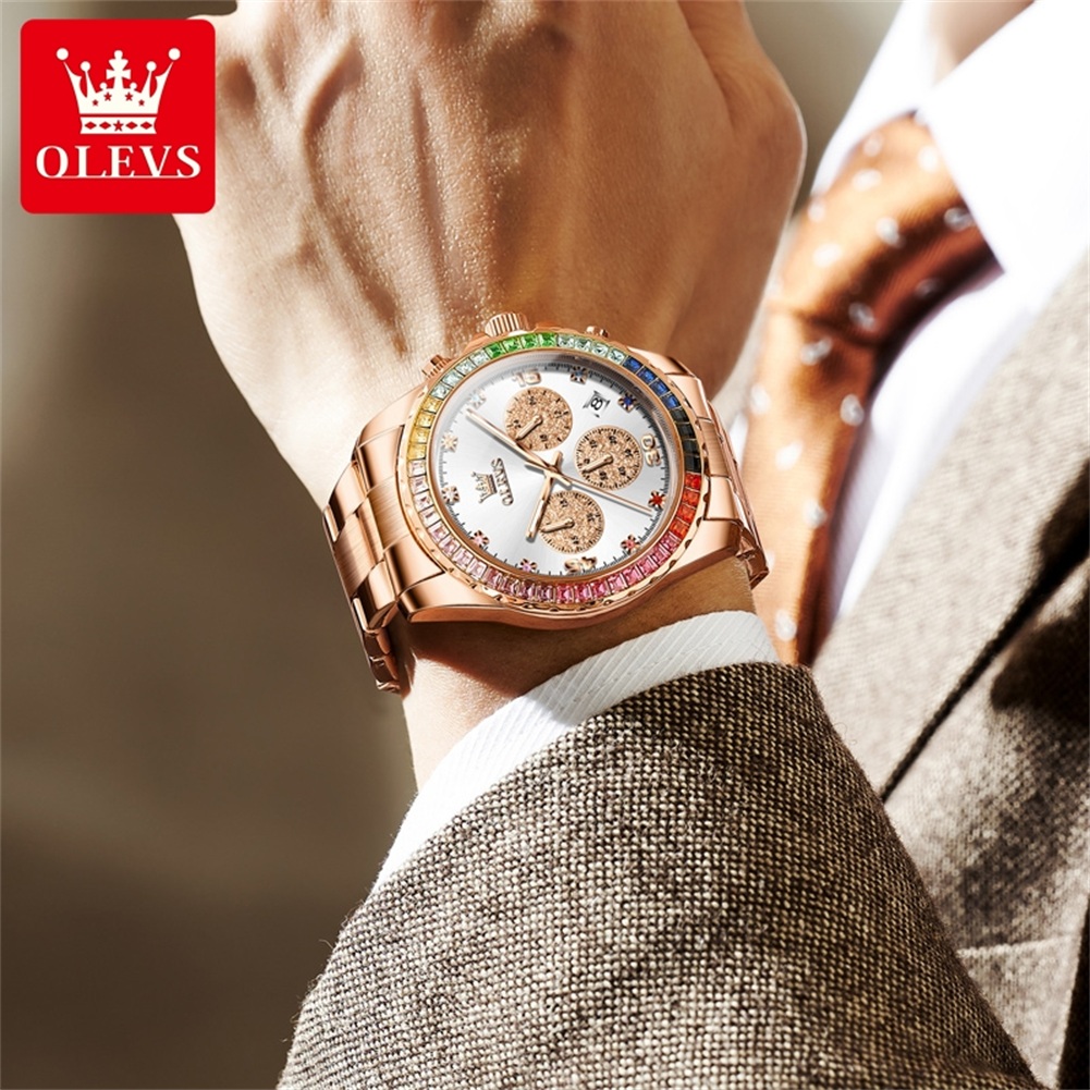 OLEVS 2939 Luxury Quartz Movem - Rolex Watch Datejust recension och pris