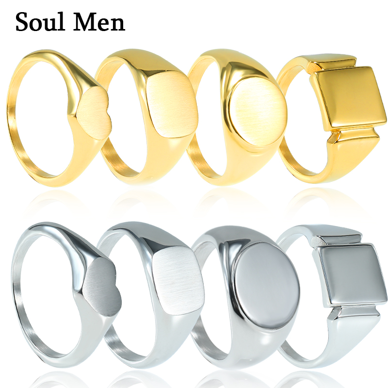 Soul Men Titanium Steel Rings  - Mens Signet Ring recension och pris