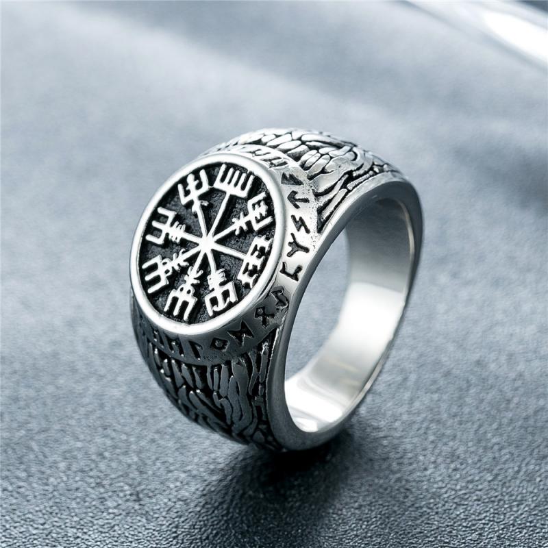 Vintage Viking Rune Signet Sca - Mens Signet Ring recension och pris