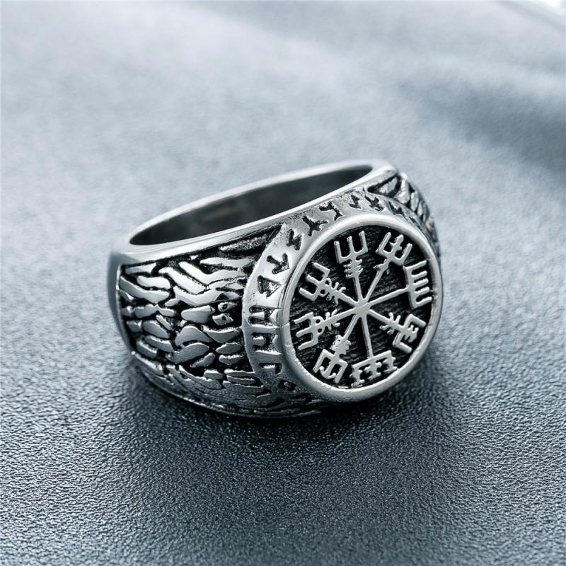 Vintage Viking Rune Signet Sca - Mens Signet Ring recension och pris
