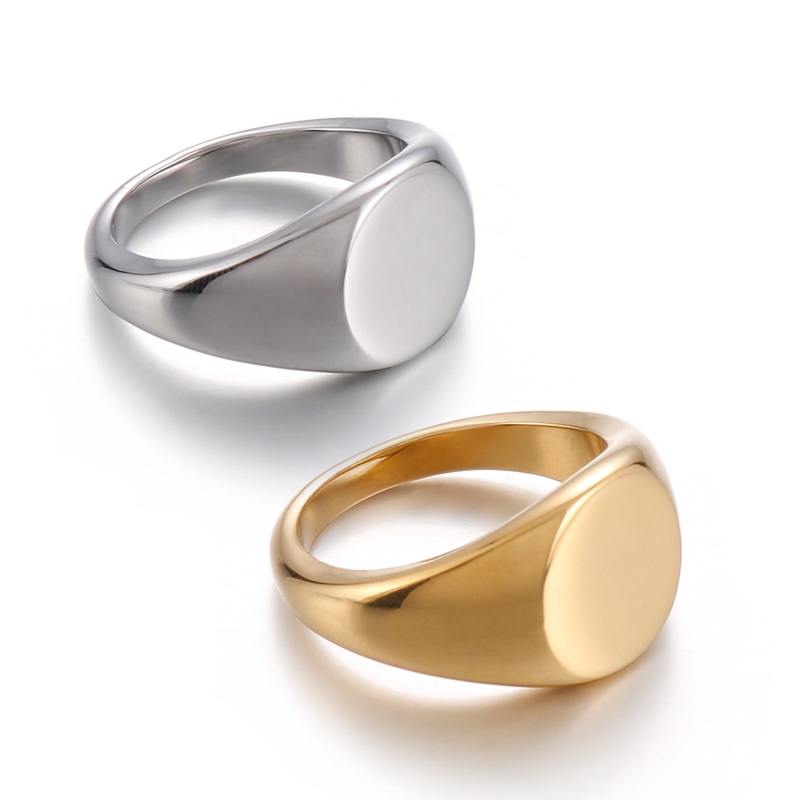 Signet Ring Stainless Steel Ri - Mens Signet Ring recension och pris