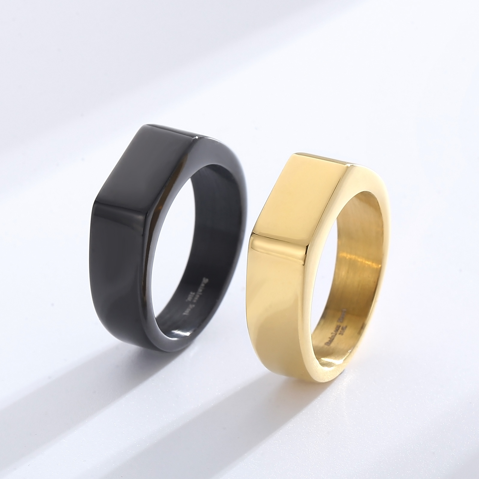 Signet Ring Stainless Steel Ri - Mens Signet Ring recension och pris