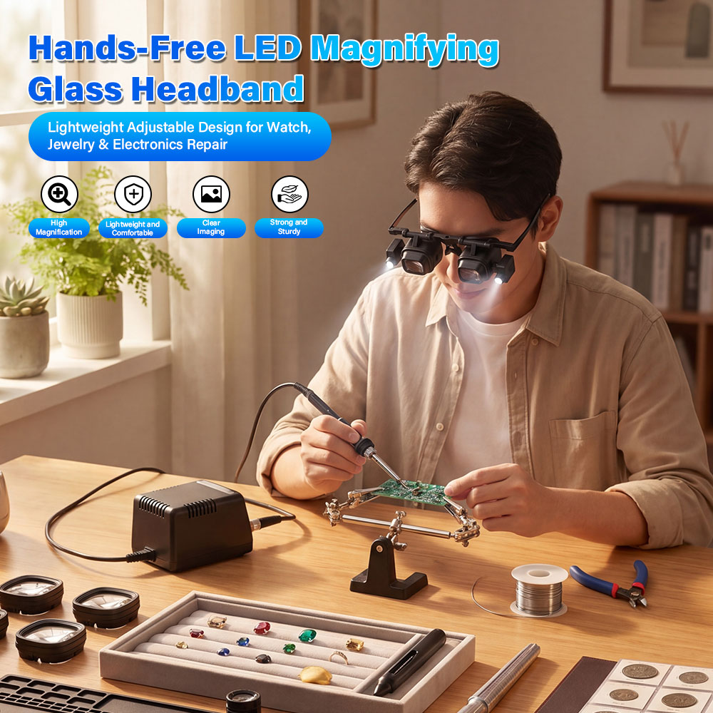 Portable 2X-24X Headband Magni - Jewelry Eyewear Watches & Accessories recension och pris