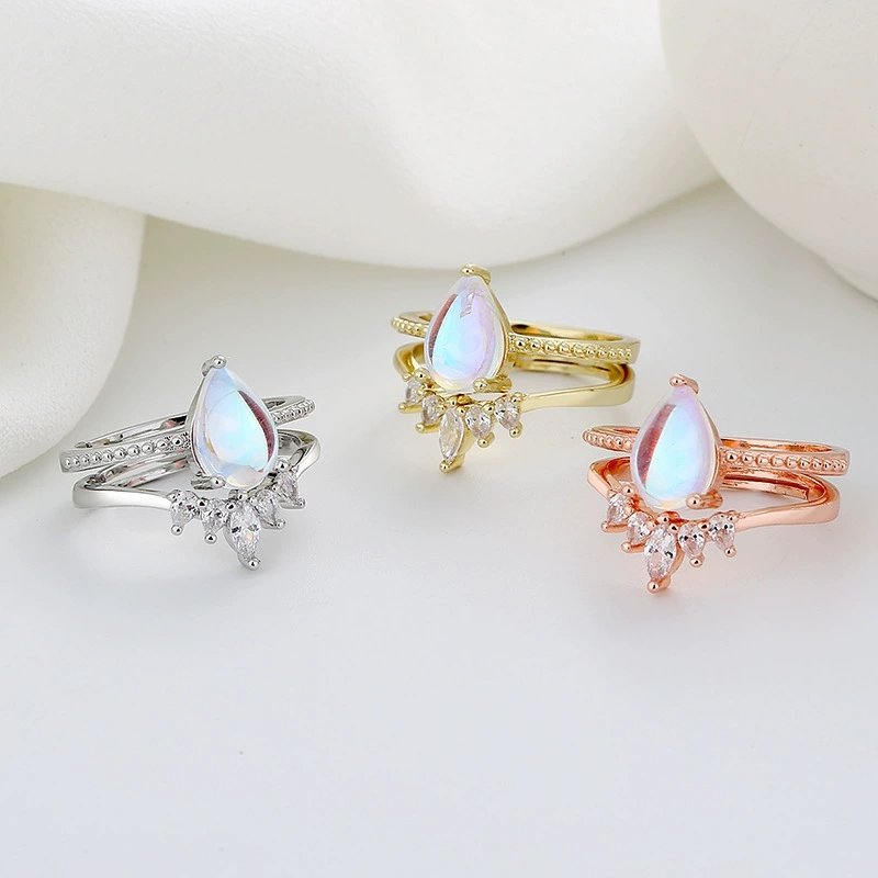 Exquisite Crown Heart Open Rin - Minimalist Ring Stackable recension och pris