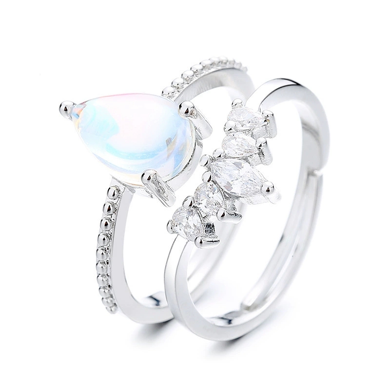 Exquisite Crown Heart Open Rin - Minimalist Ring Stackable recension och pris
