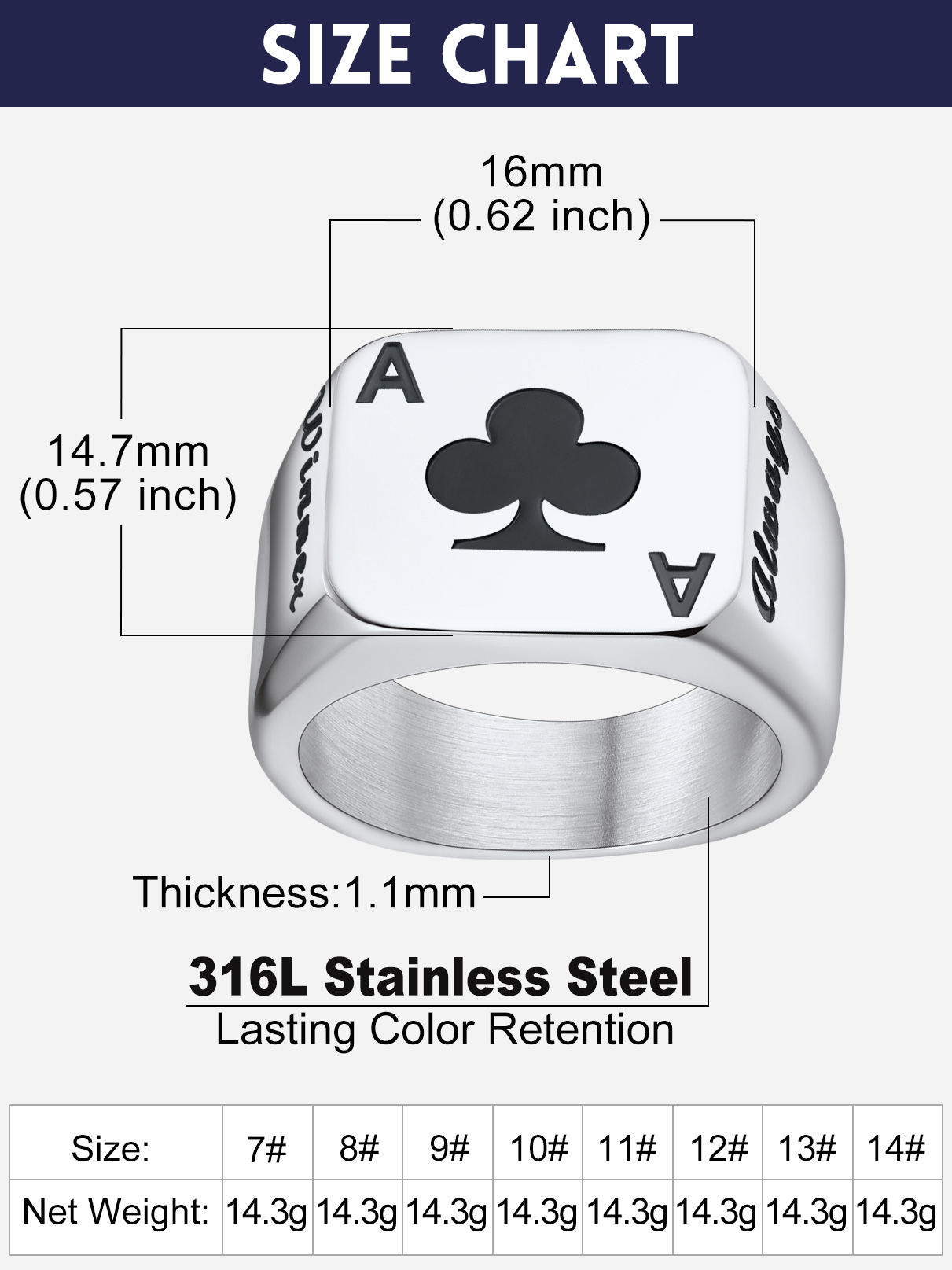U7 Customized Square Rectangle - Mens Signet Ring recension och pris
