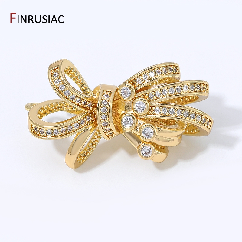 18K Gold Plated Brass Bow Shap - Pearl Necklace recension och pris