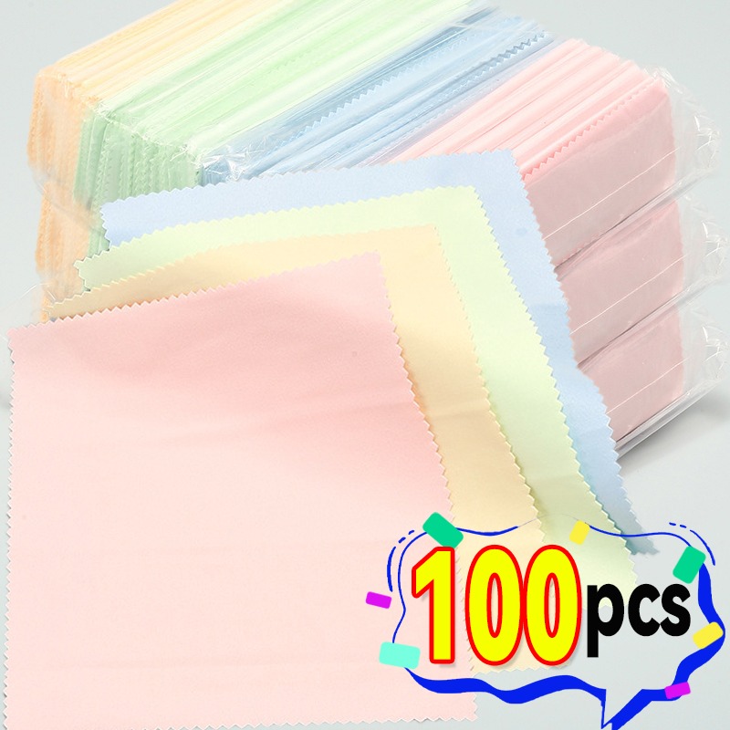 10-100pcs Silver Polishing Gla - Jewelry Eyewear Watches & Accessories recension och pris