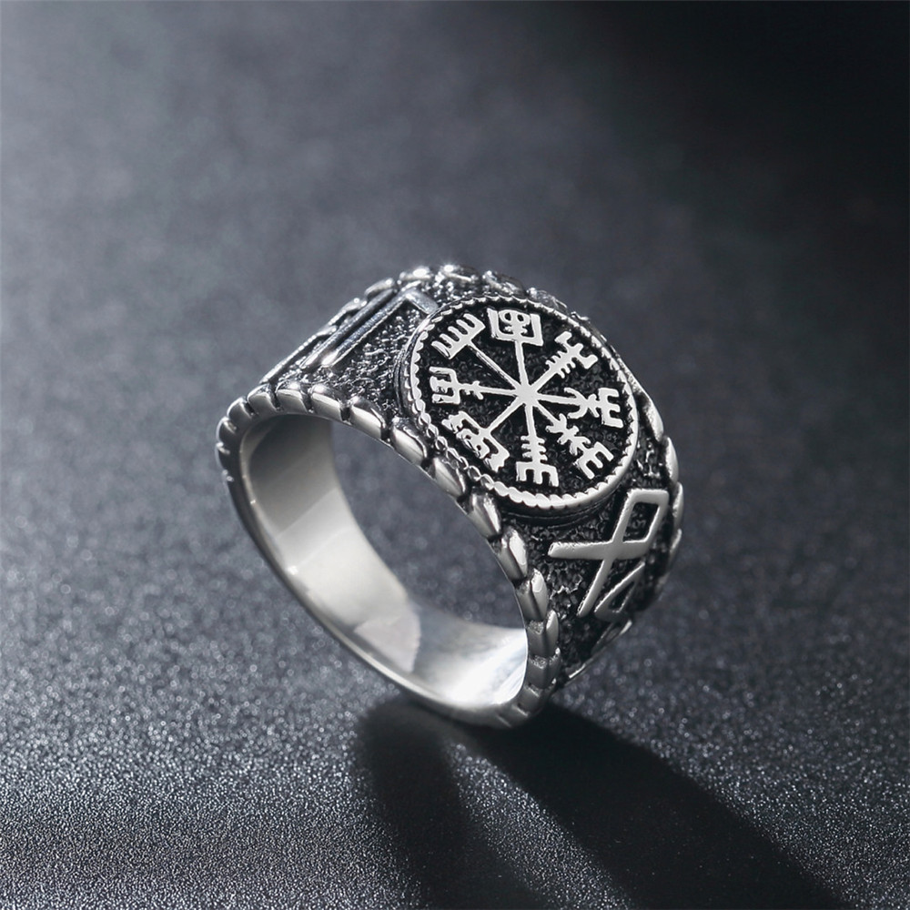 Vintage Viking Rune Signet Sca - Mens Signet Ring recension och pris