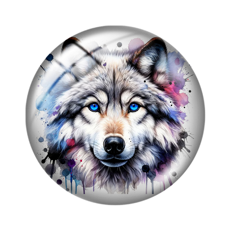 Watercolor Wolf 10pcs 12mm/16m - Wolf Jewelry & Watches Tampa Reviews recension och pris