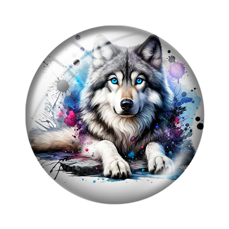 Watercolor Wolf 10pcs 12mm/16m - Wolf Jewelry & Watches Tampa Reviews recension och pris
