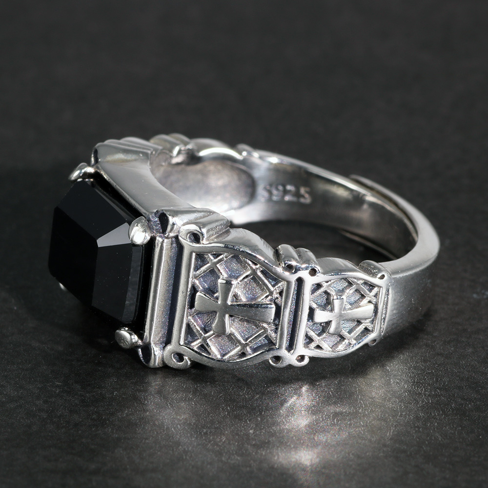 Vintage Punk Silver 925 Jewelr - Mens Signet Ring recension och pris